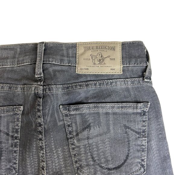True Religion Abbey Super Skinny Women's Jeans Grey Aztec - Size 25 - Picture 6 of 9